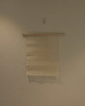 Jogakbo Silk Wall Hanging by Yuree — hand-pieced Korean silk patchwork, 30x40cm with wood dowel